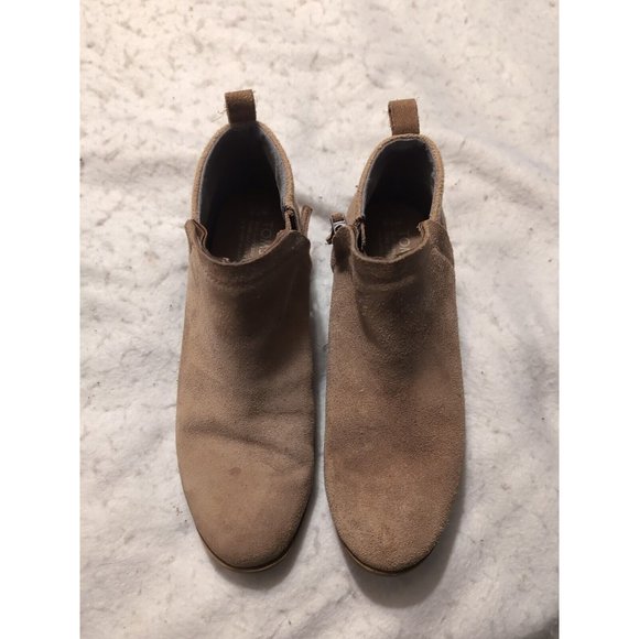 TOMS Women's Deia Ankle Bootie Toffee Suede/Wool Size 7.5 - Picture 2 of 11